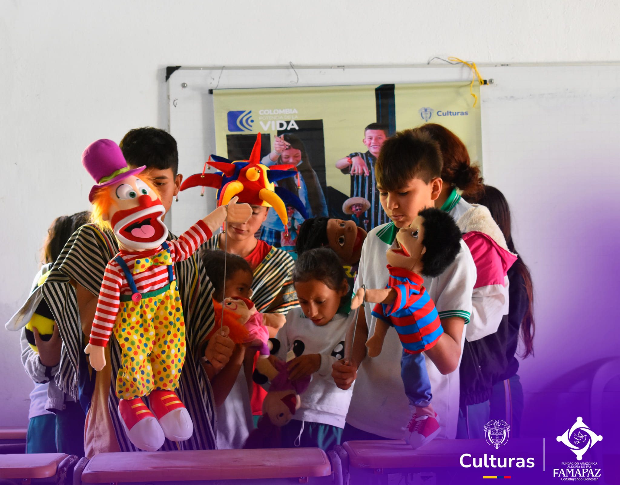 Taller de títeres con niños